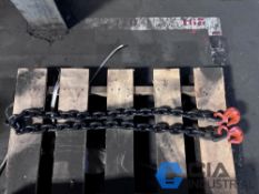 (NEW) 7' X 1/2 TON CM HAMMERLOCK CHAIN WITH CLERIS GRAB HOOKS