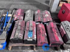 (LOT) (8) TOOLBOXES WITH MISC. TOOLS