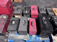 (LOT) (8) TOOLBOXES WITH MISC. TOOLS