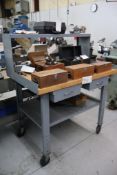 Rolling Workbench W/ Butcher Block Top