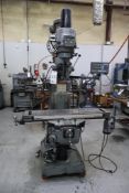 Bridgeport Vertical Milling Machine W/ Dro, Power Feed/Drawbar