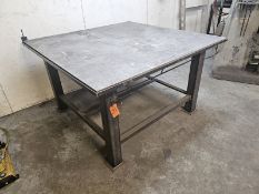 Steel table 5' x 5'