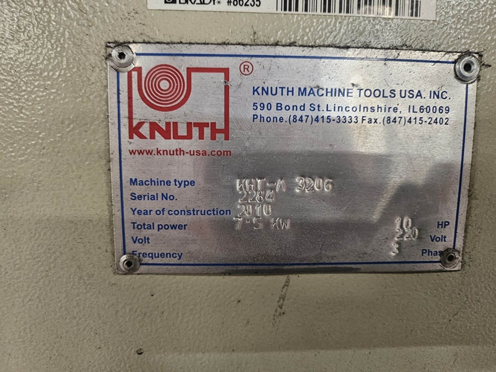 KNUTH KHT-A 3206 shear (2010) - 2284