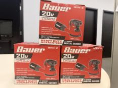 Lot Of 3 Brand New Bauer 20v 5" Obital Sanders (es201)