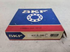 Qty: 2 INV BBB0000000038 Lot 18 Condition Unused Open Factory Box Make SKF Model 6315-2RS1 Type Sing