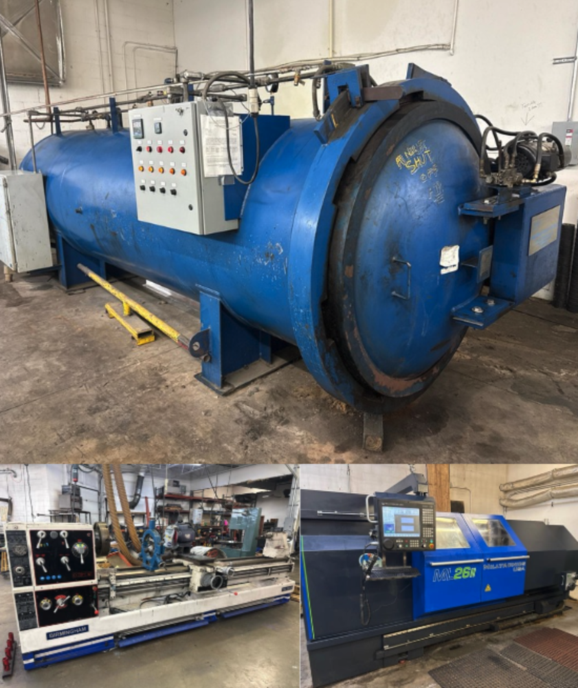 The Roller Company Complete Liquidation. Roller fabrication and remanufacturing machinery