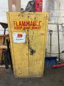Metal Flammable Storage Cabinet, 30-Gallon Capacity Dimensions: 65"x43"x18" inv: 661