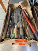 Hand Tools Set with Bolt Cutters, Screwdrivers, Metal Files, Various screwdrivers, wire brush. inv:
