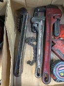 Hand Tools, Pipe Wrenches, Chain Pipe Wrench, Tape Measure inv: 567