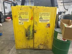 Eagle HAZ1955 Flammable Storage Cabinet, capacity 110 gallons, dimensions 65" x 43" x 18" inv: 692