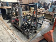 Rolling Metal A-Frame Shop Cart inv: 611