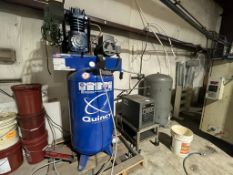 Quincy Model QT-5 Air Compressor S/N UPY535164 Includes Atlas Copco Air Dryer and Tank