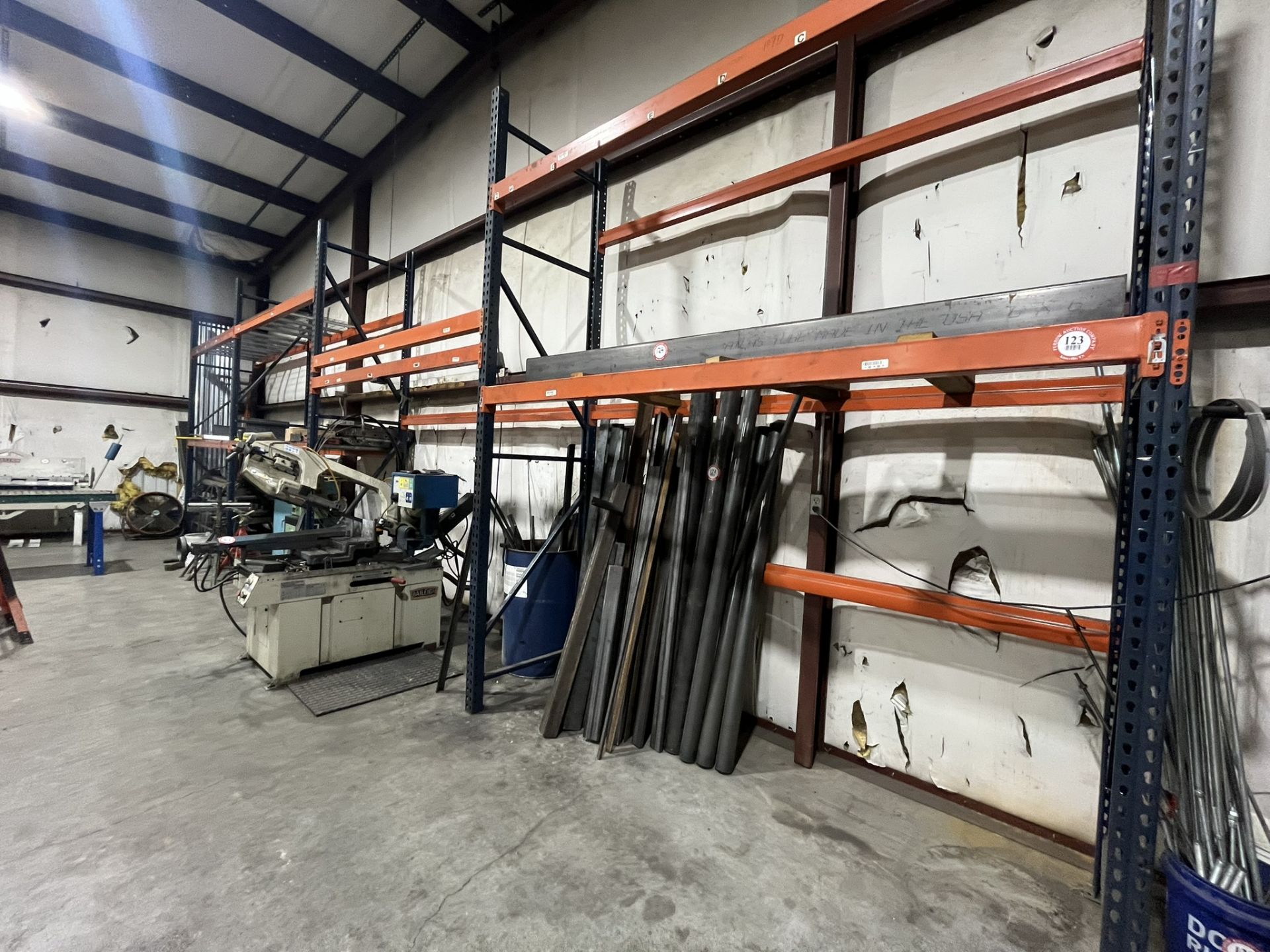 9 Foot Racking 4 Sections of Heavy Duty Metal Racking Each Section 9 ft W x 12 ft H ...
