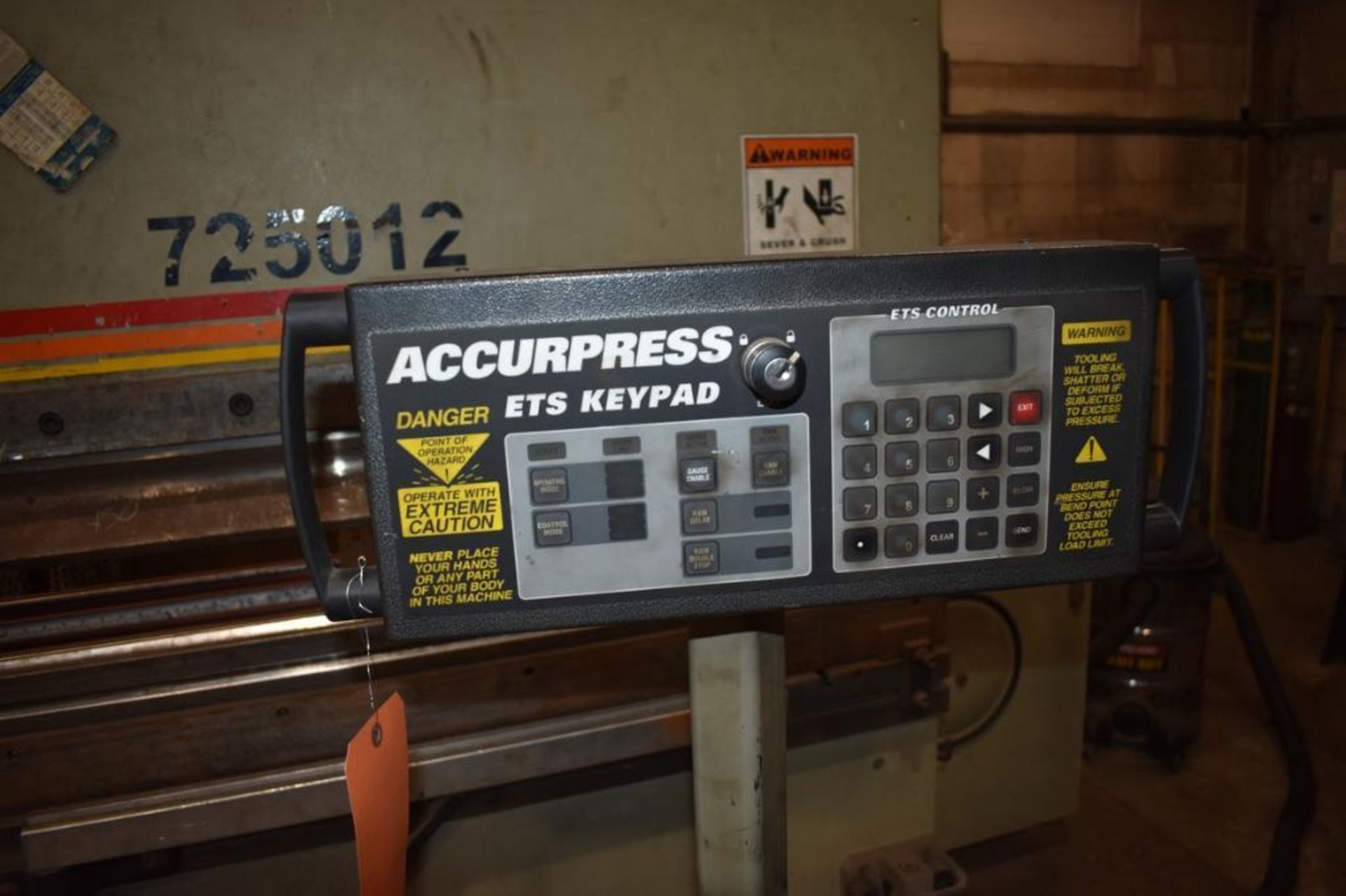 Model 725012, s/n 12325, Accurpress Back Gauging System, Speed Control ...