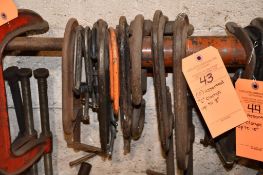 (10) ASSORTED "C" CLAMPS UP TO 8"