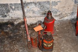 (3) ASSORTED BRAND AND CAPACITY BOTTLE JACKS
