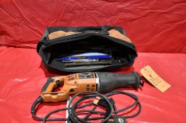 RIDGID RECIPROCATING SAW WITH BAG AND BITS
