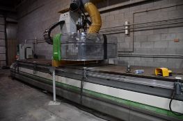2005 BIESSE 3 AXIS CNC ROUTER CENTER, MODEL ROVER B 4.65 FT, S/N: 59398, 4'W x 20' TABLE,