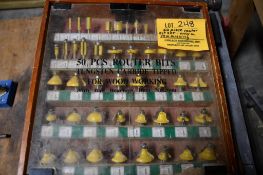 50 PIECE ROUTER BIT SET - ONLY A FEW MISSING
