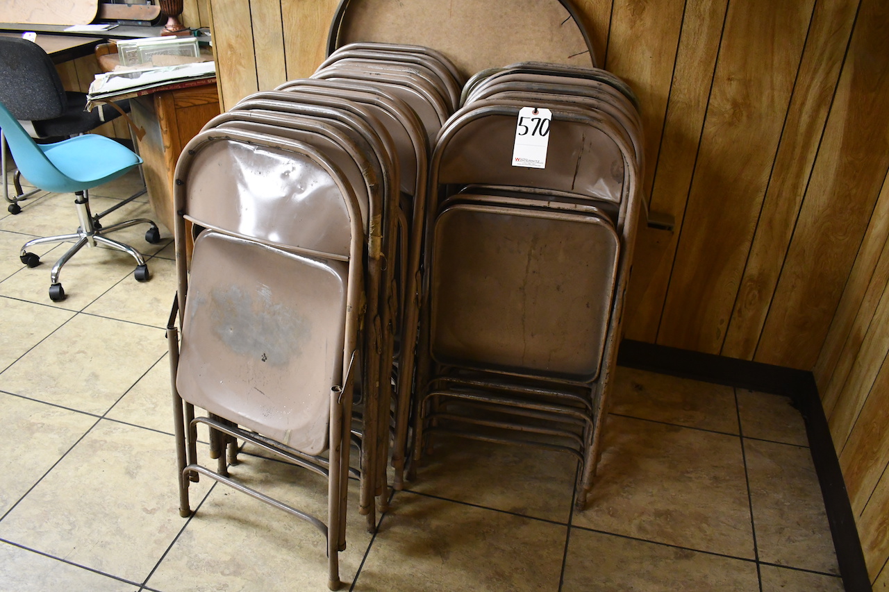 + METAL FOLDING CHAIRS