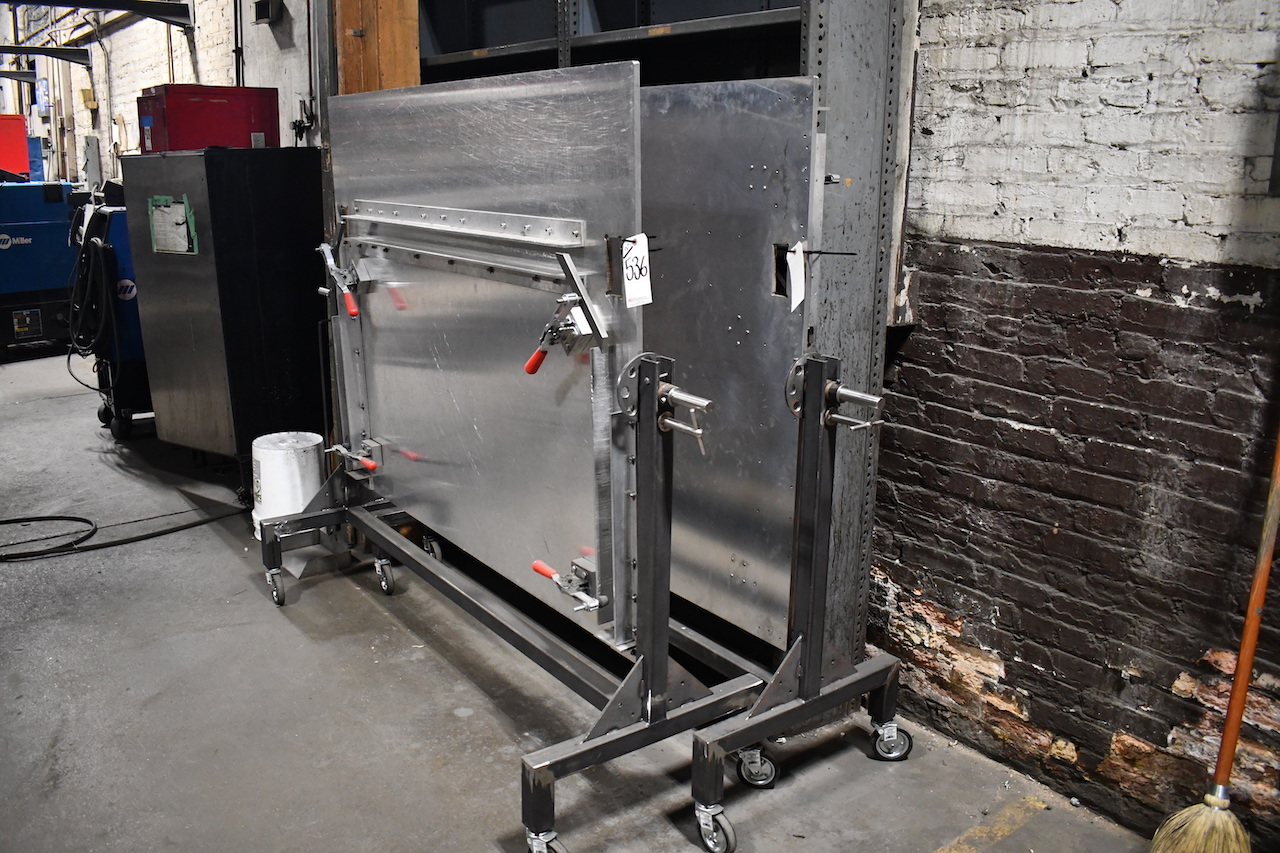 (2) CUSTOM PORTABLE ALUMINUM FRAME CLAMP FIXTURE