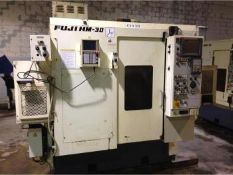 Fuji HM030T1 Single Spindle CNC Lathe with Gantry Load/Unload