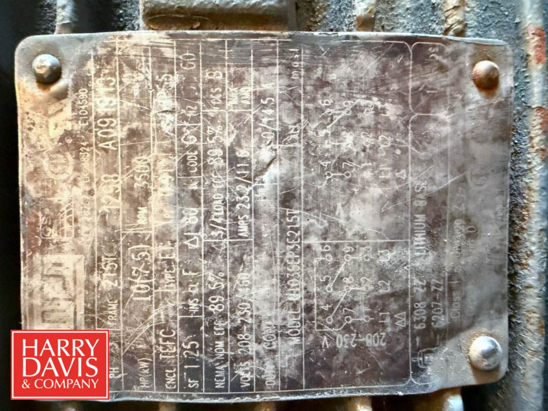 Motors: WEG 10 HP 3,450 RPM Motor, Baldor 20 HP 3,525 RPM Motor, Toshiba 50 HP 1,770 RPM Motor ( - Image 6 of 6