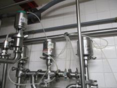 Air Valves: Tri-Clover Divert: 1.5”, Stop: 1.5