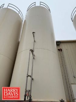 JBF 15,000 Gallon High Viscosity Jacketed S/S Silo, S/N: 13132E with Vertical Agitation, Anderson