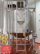 2019 JBF 2,500 Gallon High Viscosity Jacketed Dome-Top, Cone-Bottom S/S Processor, S/N: 19987 with