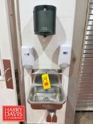 (2) Sani-Lav S/S Knee Operated Hand Wash Sinks, (3) Soap Dispensers and (2) Paper Towel Dispensers