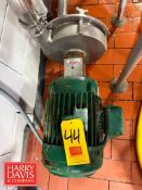 Fristam Centrifugal Pump, Model: FPX3551-250 with 7.5 HP 1,770 RPM Motor: Mounted on S/S Base