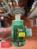 Fristam Centrifugal Pump, Model: FPX1151-280 with 30 HP 1,760 RPM Motor: Mounted on S/S Base (