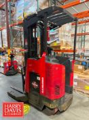 Raymond 3,500 LB Capacity Stand-up Reach Fork Truck, Model: 750-R35TT, S/N: 750-21-AC84828