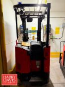 Raymond 3,500 LB Capacity Stand-up Reach Fork Truck, Model: 750-R35TT, S/N: 750-21-AC84831