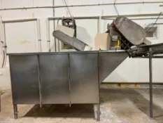S/S Dip Tank with Elevator Bucket Conveyor: 6' x 5' (Subject to BULK BID: Lot 6)