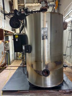 2018 Fulton Natural Gas Steam Boiler, Model: ICS-50, S/N: B03764304 with 40 Gallon Blow Down Tank,