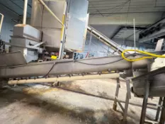 Rietz Thermascrew Portable Incline S/S Screw Auger: 15' x 1', Model: TL-12-K2215, S/N: 66569 (