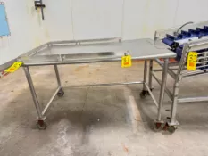 Portable Incline S/S Loading Table: 5' x 3’ (Subject to BULK BID: Lot 30)