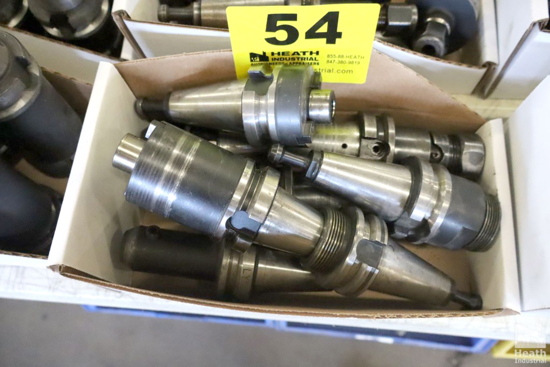 (8) ASSORTED BT40 COLLET STYLE TOOL HOLDERS