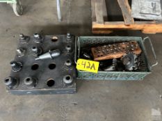 ASSORTED BT40 TOOL HOLDERS & SPRING COLLETS