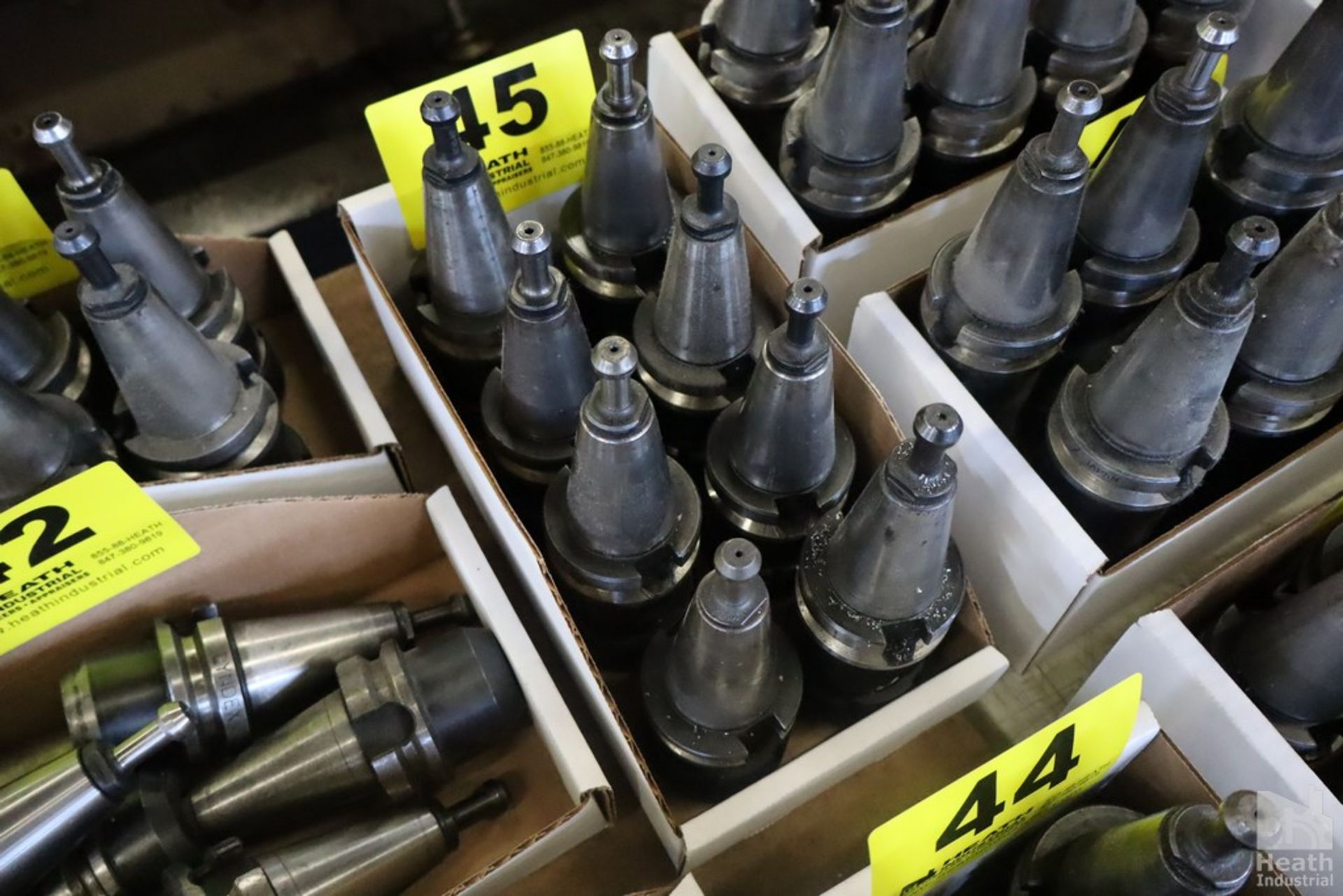 (8) ASSORTED BT40 COLLET STYLE TOOL HOLDERS