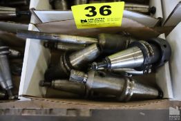 (7) ASSORTED CAT 40 TOOL HOLDERS