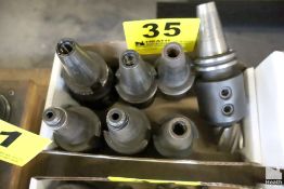 (7) ASSORTED CAT 40 TOOL HOLDERS