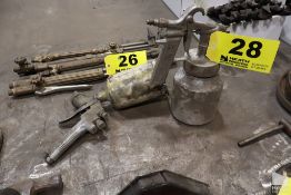 (2) ASSORTED PNEUMATIC SPRAY PAINT GUNS