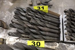 (16) ASSORTED TAPER SHANK DRILL BITS