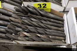 (22) ASSORTED TAPER SHANK DRILL BITS