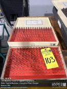 (2) Vermont Gage Pin Gauge Sets, B Plus Series, 0.061" to 0.250" Range