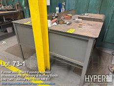Lot of (2) Industrial Metal Workbench, 3 Drawers, 60"x30"x40", Gray
