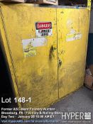 Eagle HAZ1955 110 Gal Hazardous Waste Cabinet, with contents